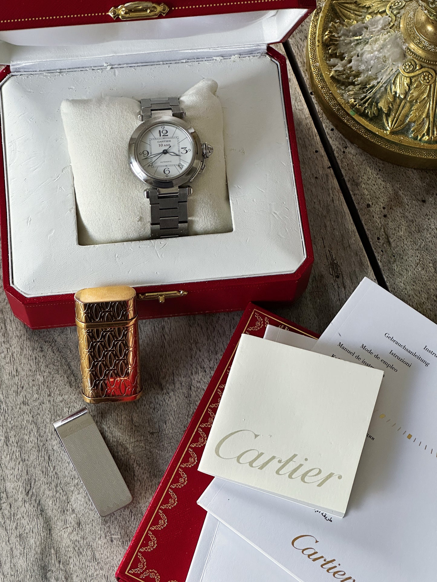 Cartier Pasha “10 ANS” – Édition Manufacture - Cadran blanc - boîte et papiers