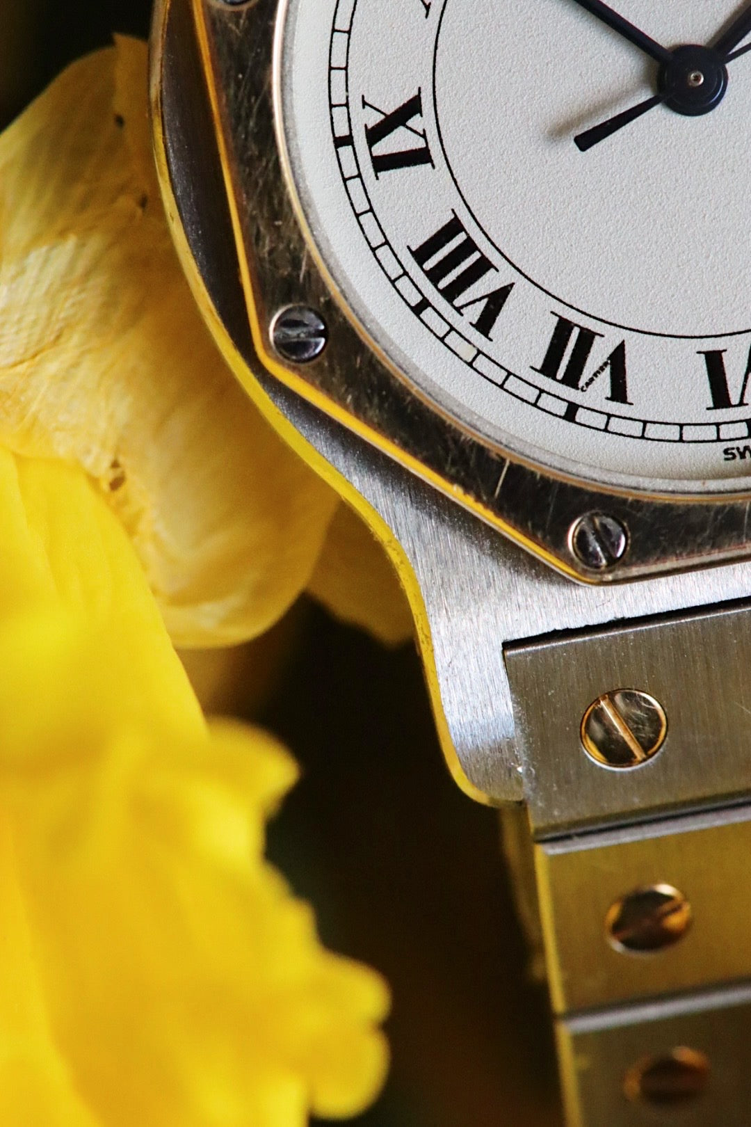 Cartier Santos octogonale 187902 or et acier