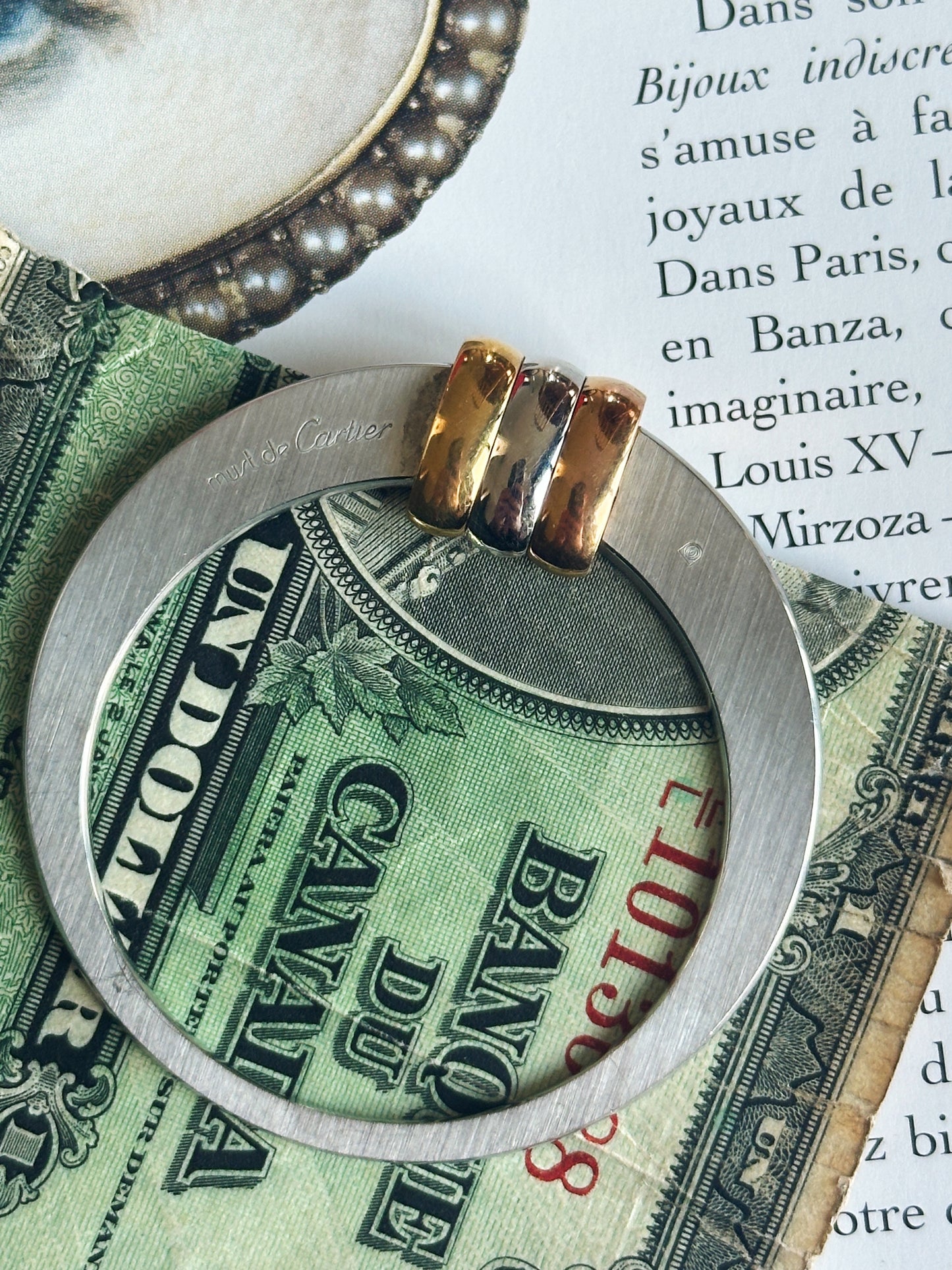 Must de Cartier Money Clip – Trinity 3 Gold