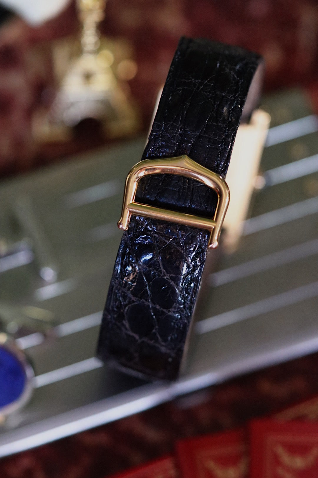 Cartier Must Tank 590005 vermeil and black dial