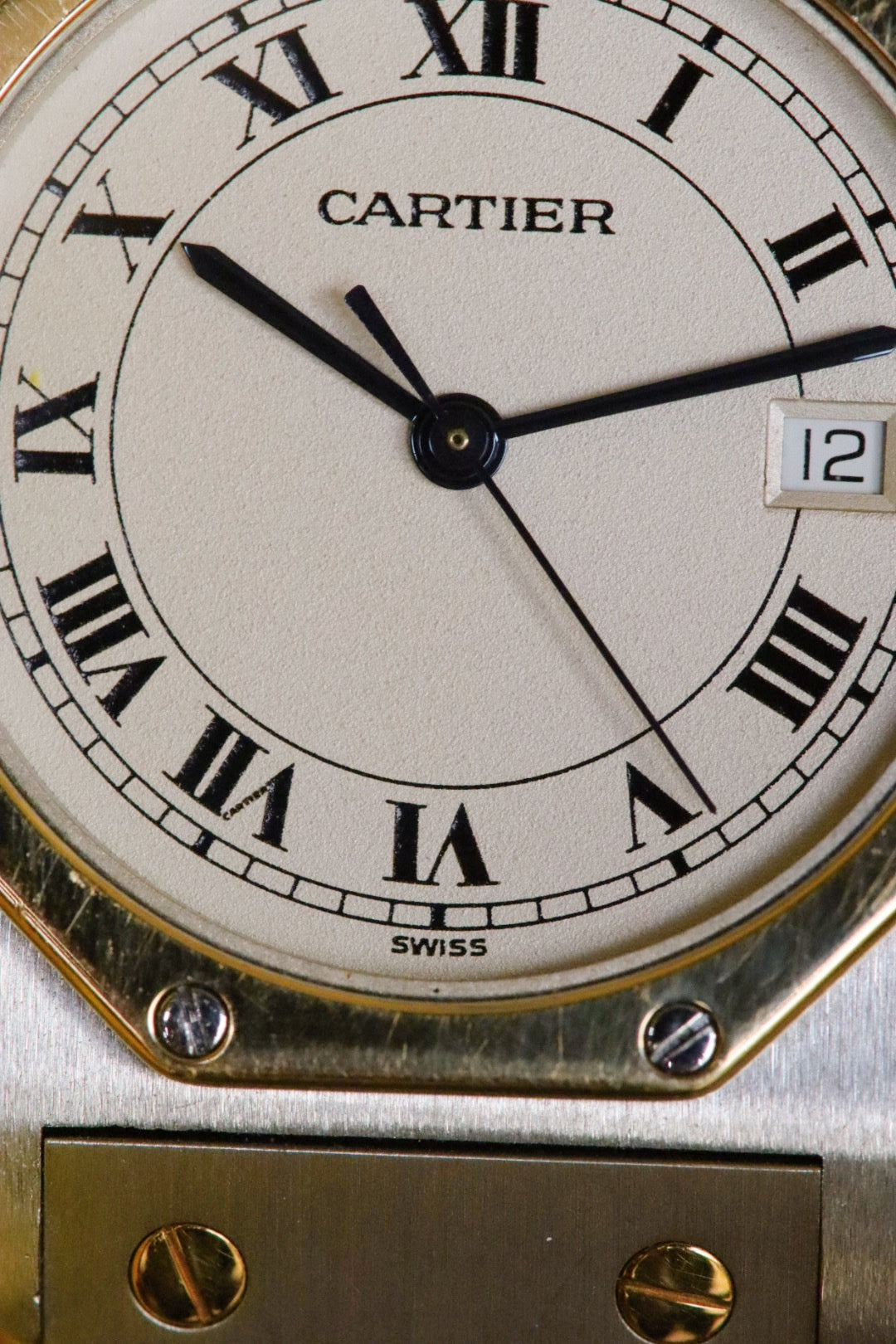 Cartier Santos octogonale 187902 or et acier
