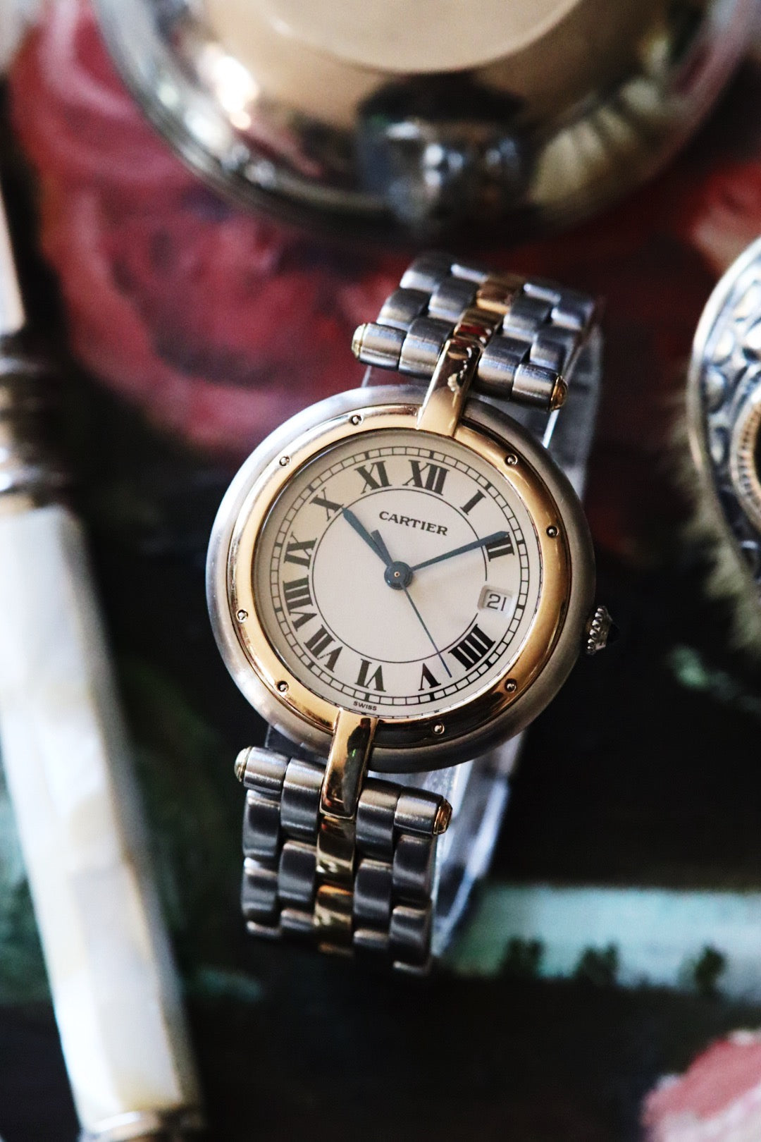 Cartier Panthère Vendôme ronde 183964 or et acier