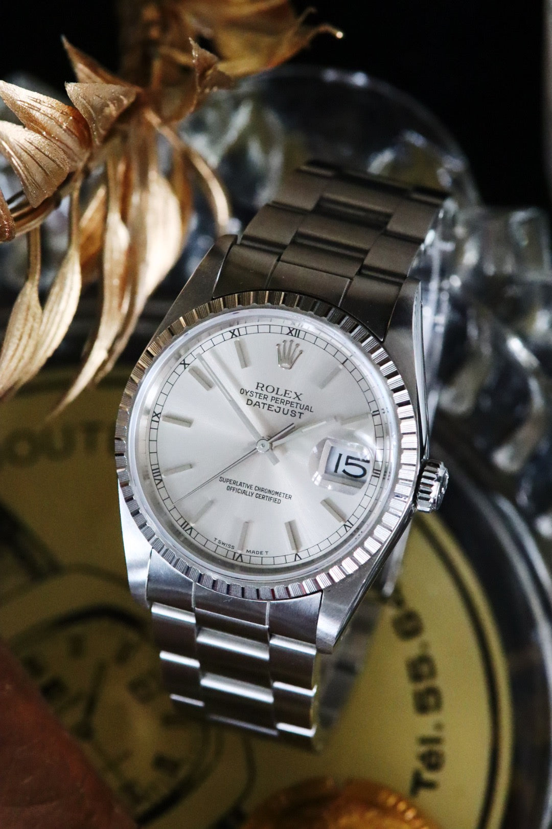 Rolex Datejust 16220 “IBM Quarter Century Club” silver dial, year 1989