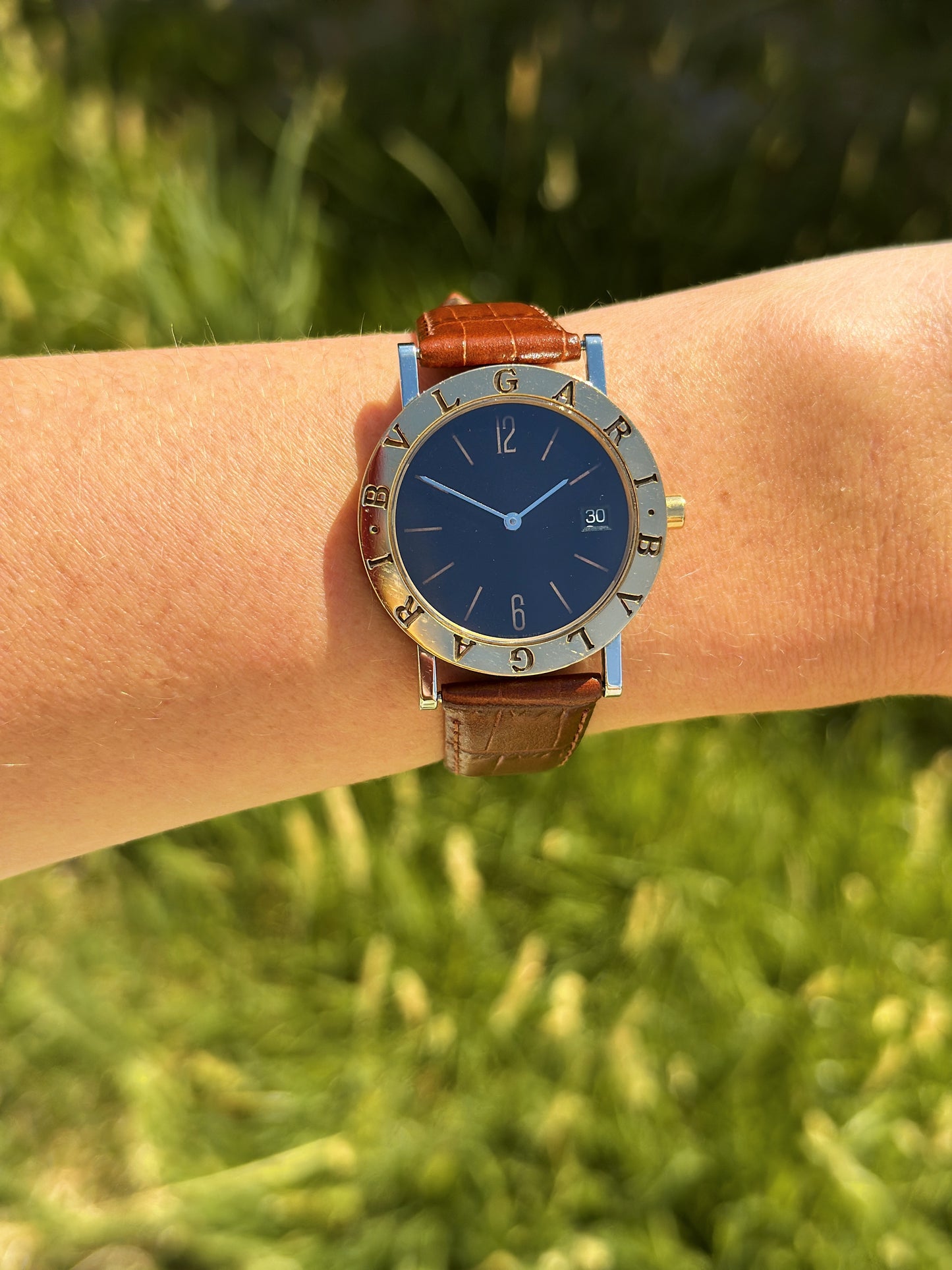 Bulgari-Bulgari Gold and Steel reference BB 33 SGL