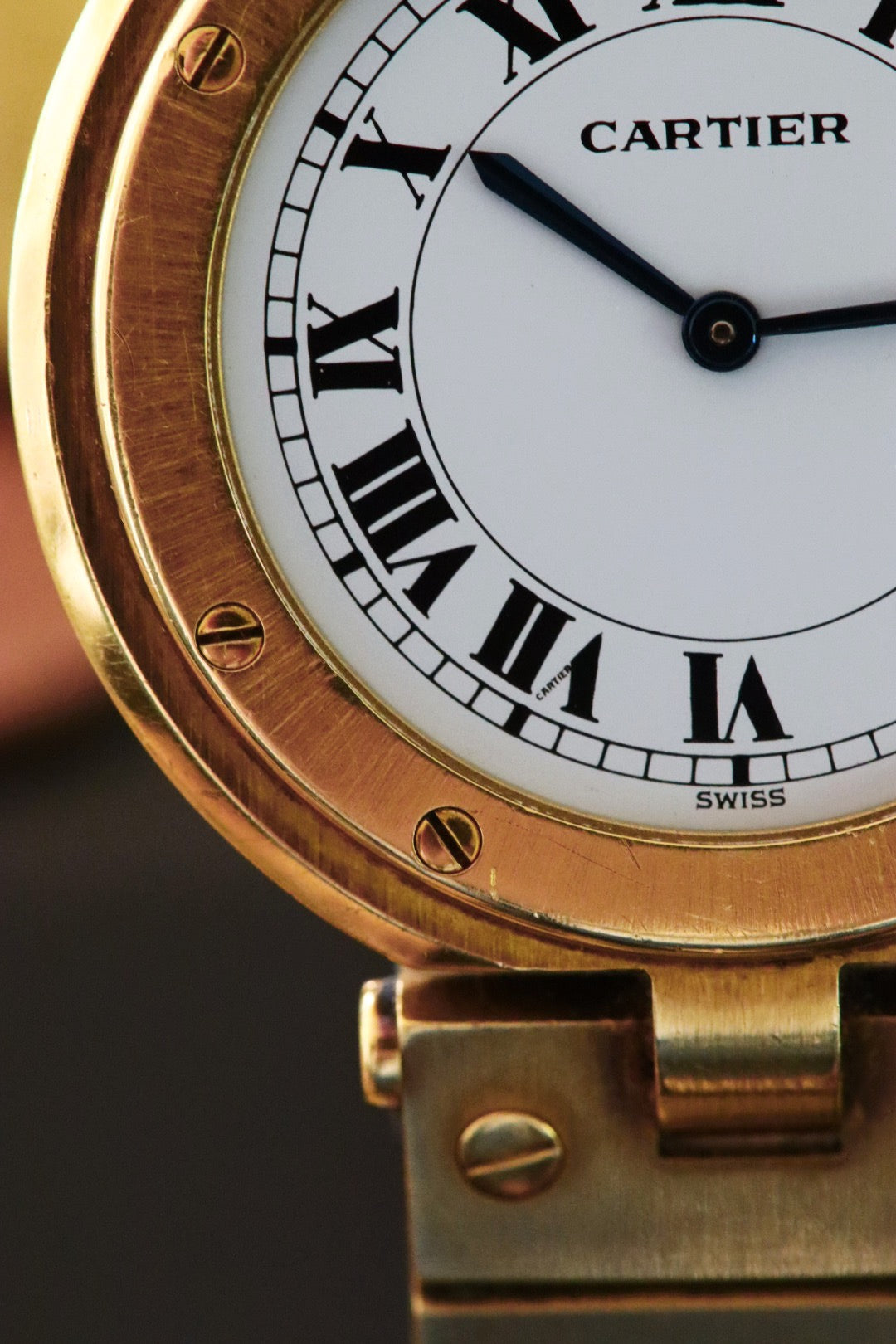 Cartier Santos Vendôme Ronde en or 18K référence 8191, boîtier de grande taille 32mm