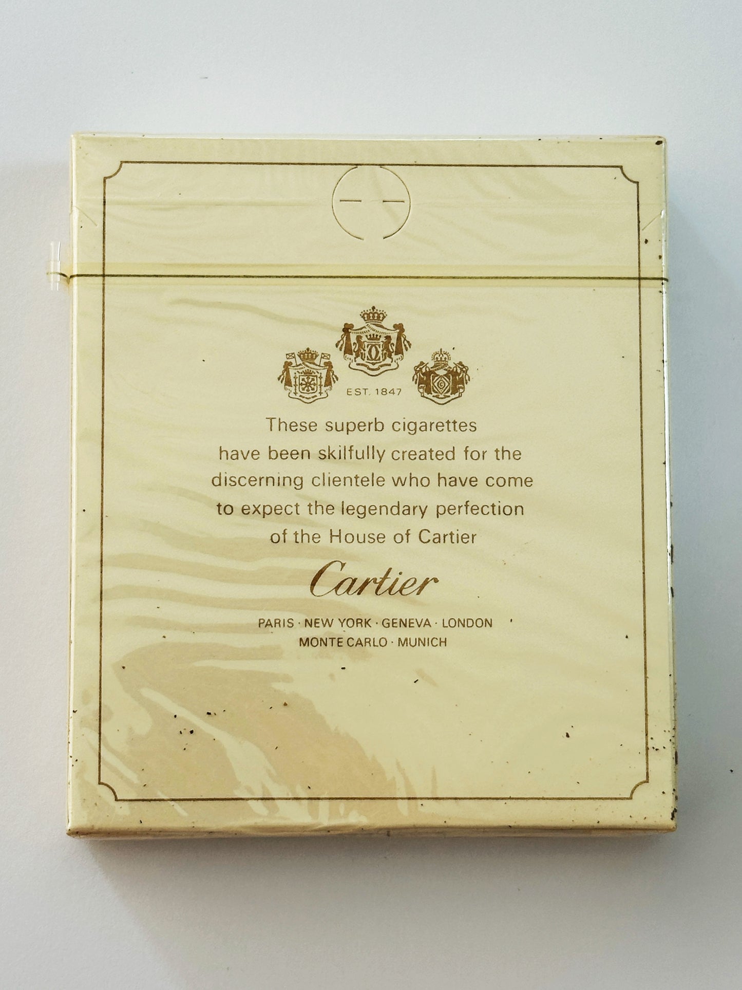 Cigarettes Les Must de Cartier sous blister – Objet de collection