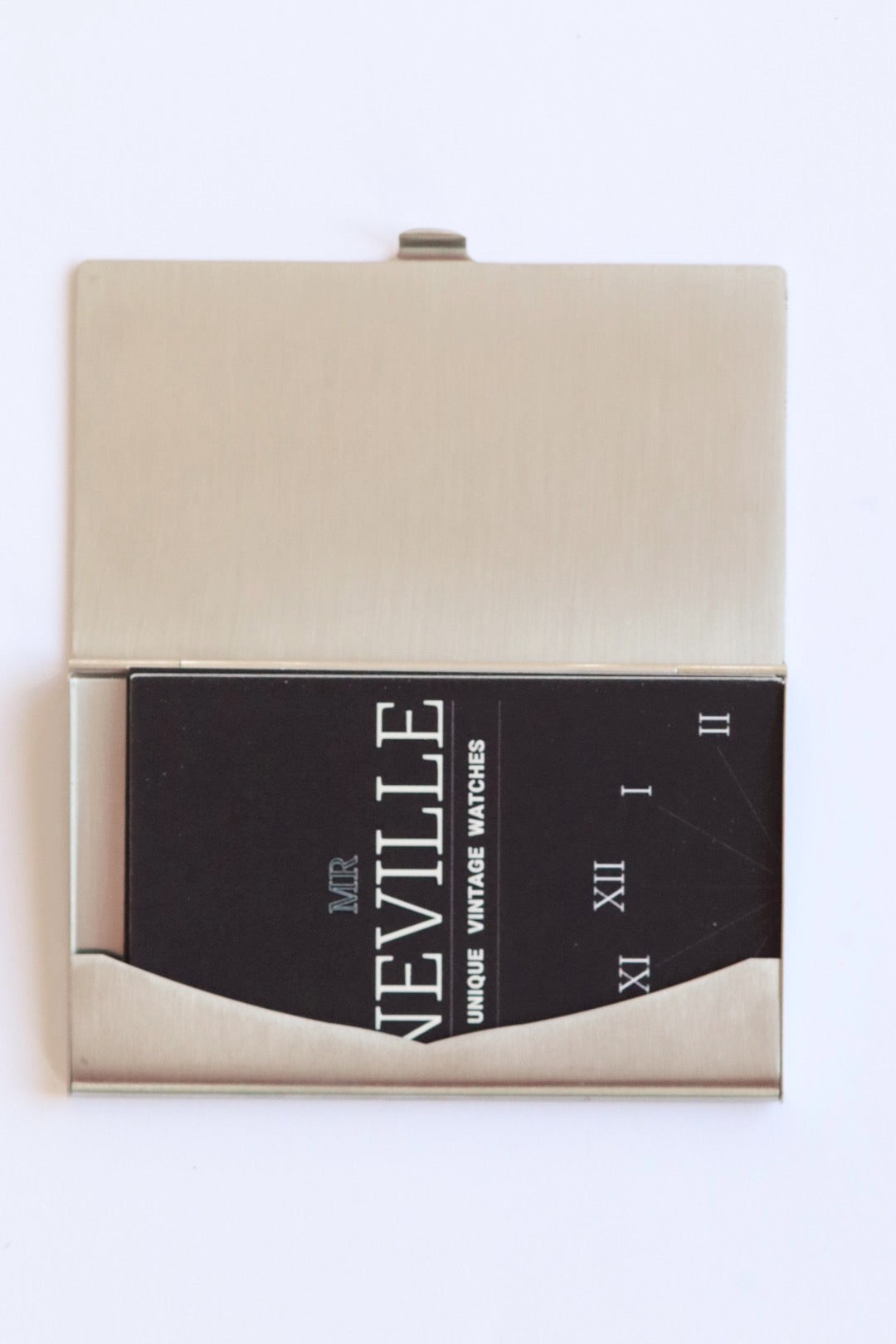 Cartier Santos card holder – Brushed steel and gold, an emblem of watchmaking elegance
