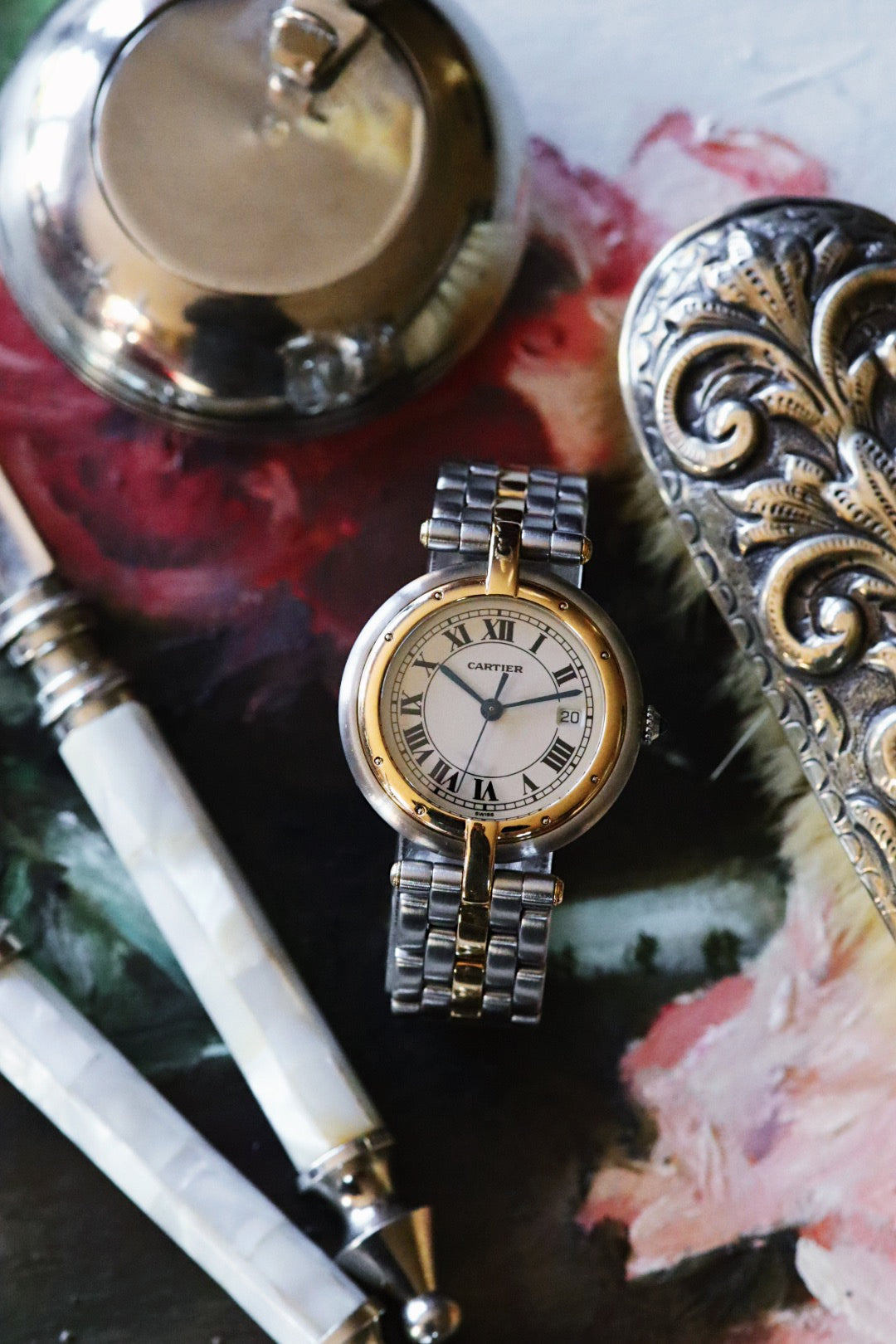 Cartier Panthère Vendôme ronde 183964 or et acier