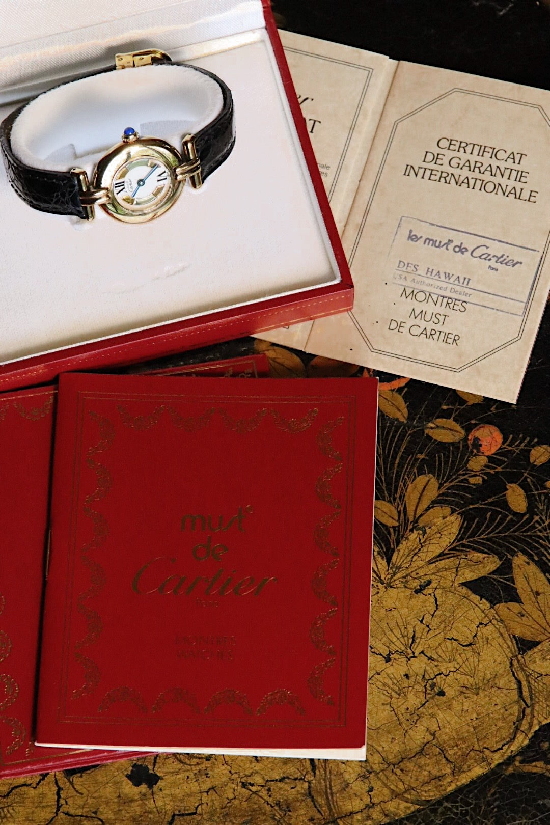 Cartier Must Colisée Trinity in vintage vermeil 1994