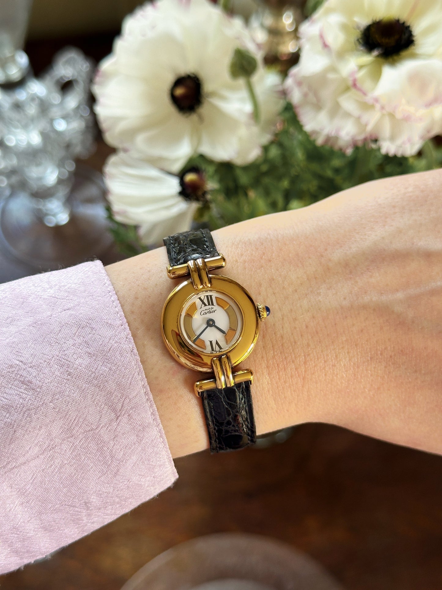 Cartier Must Colisée Trinity in vintage vermeil 1994