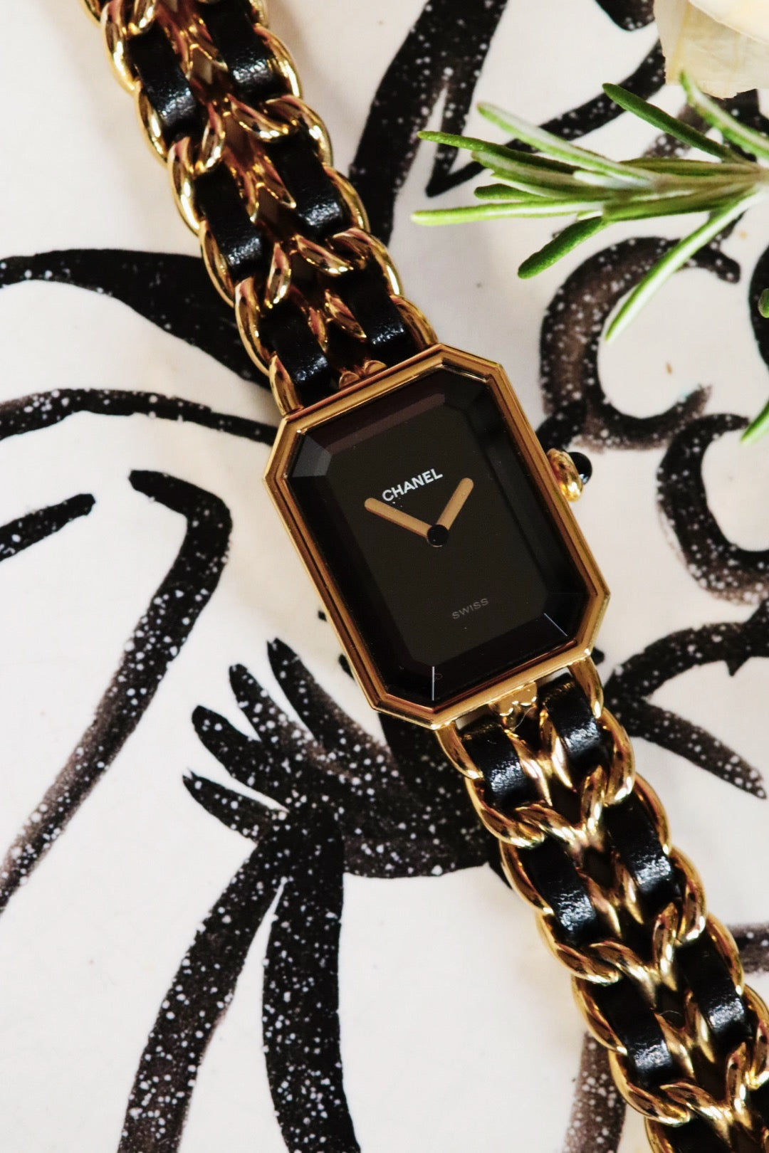 Chanel Première H0001, or et noir