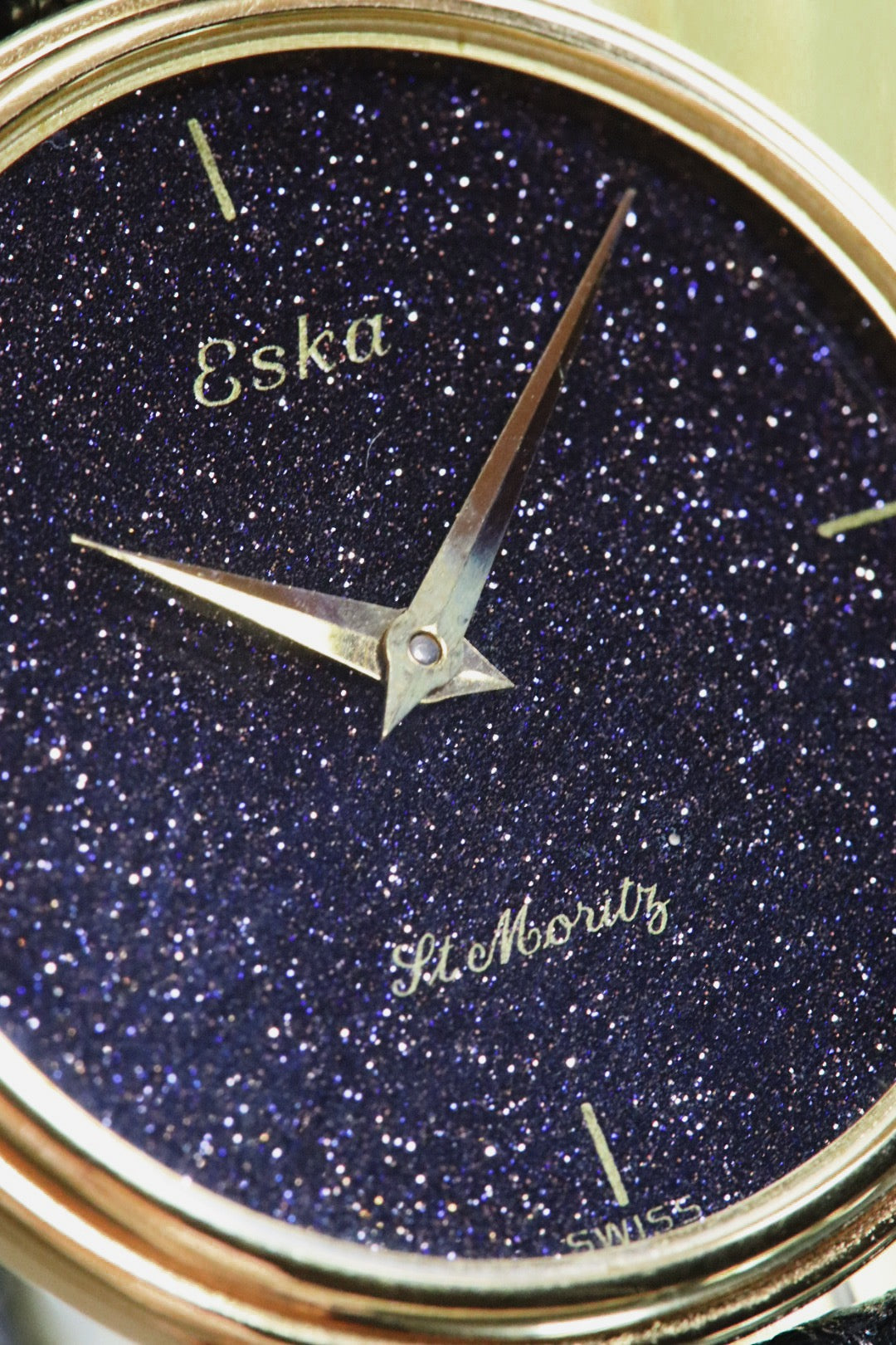 Eska St.Moritz Aventurine, montre vintage