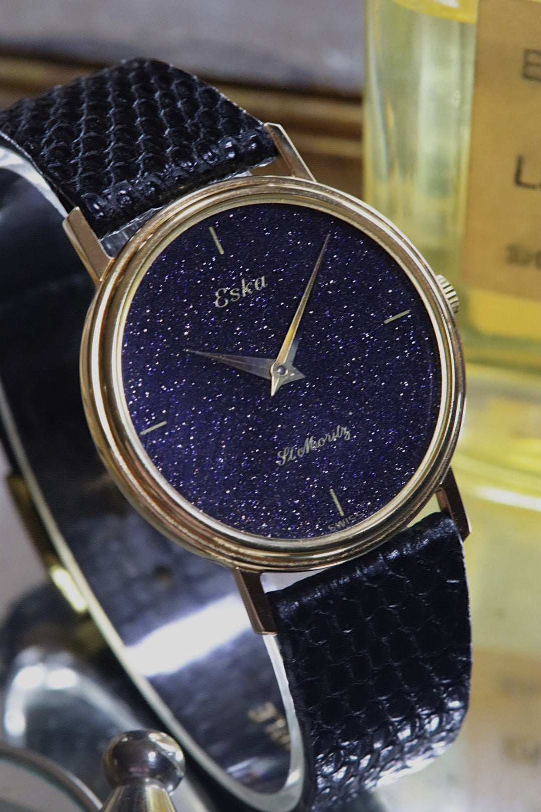 Eska St.Moritz Aventurine, montre vintage