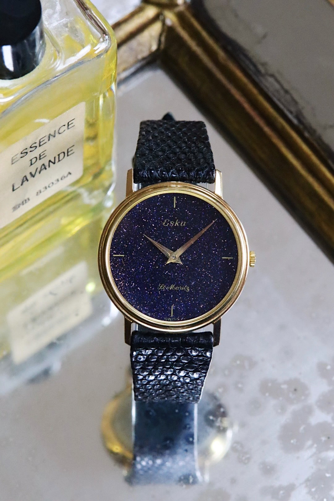 Eska St.Moritz Aventurine, montre vintage