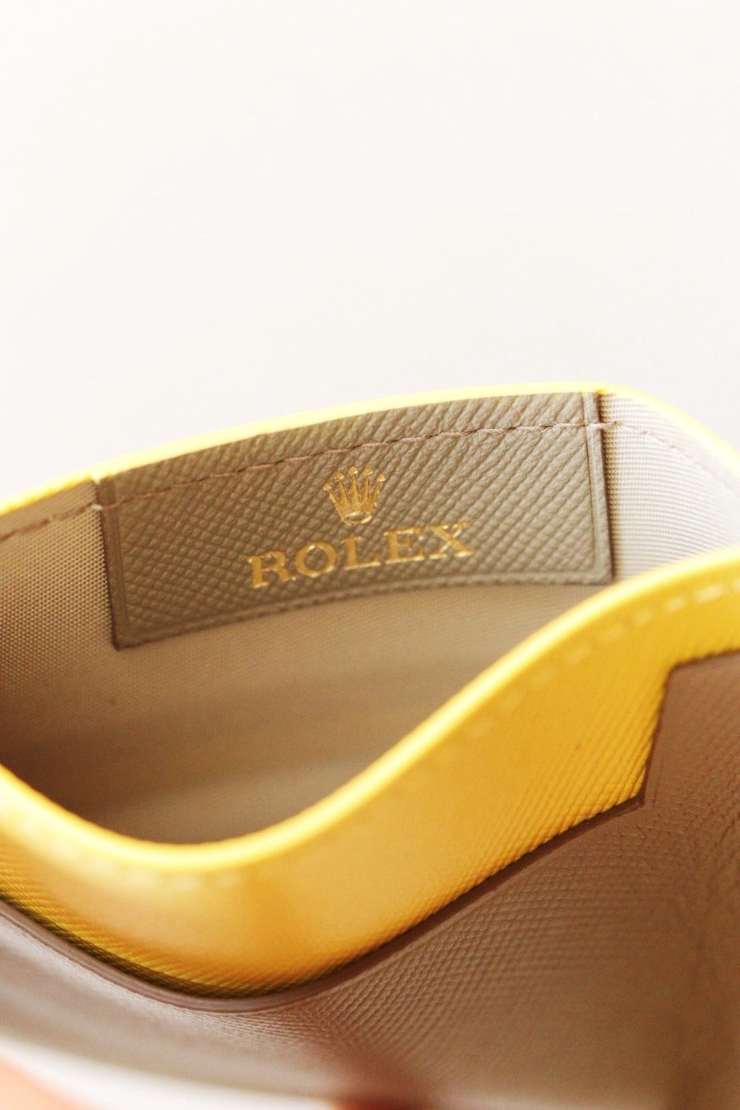Porte cartes Rolex en cuir