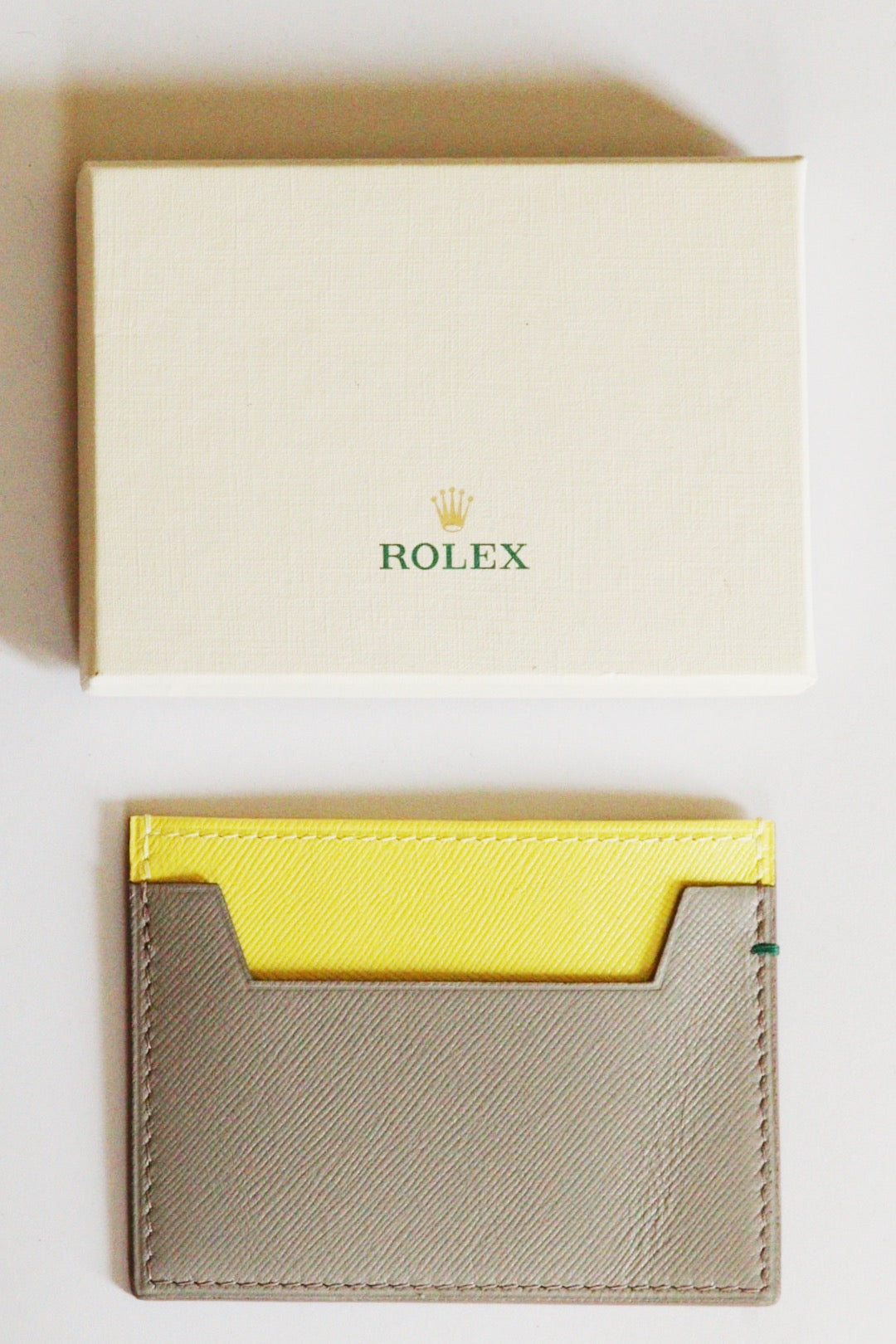 Porte cartes Rolex en cuir