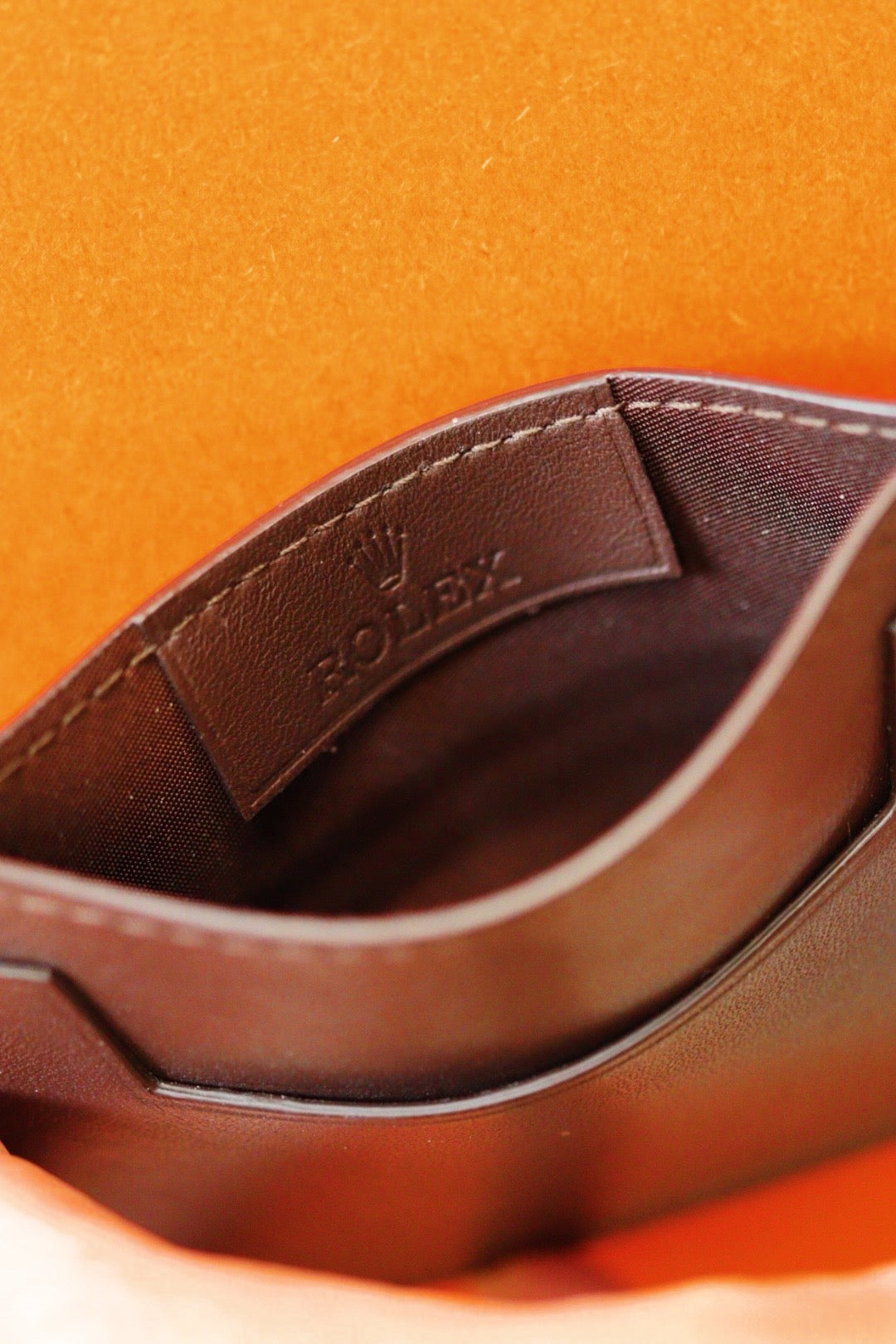 Porte cartes Rolex en cuir