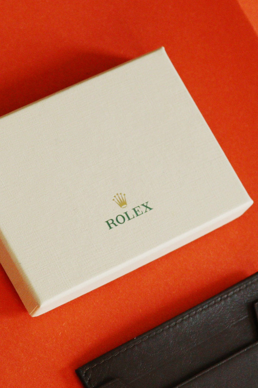 Porte cartes Rolex en cuir