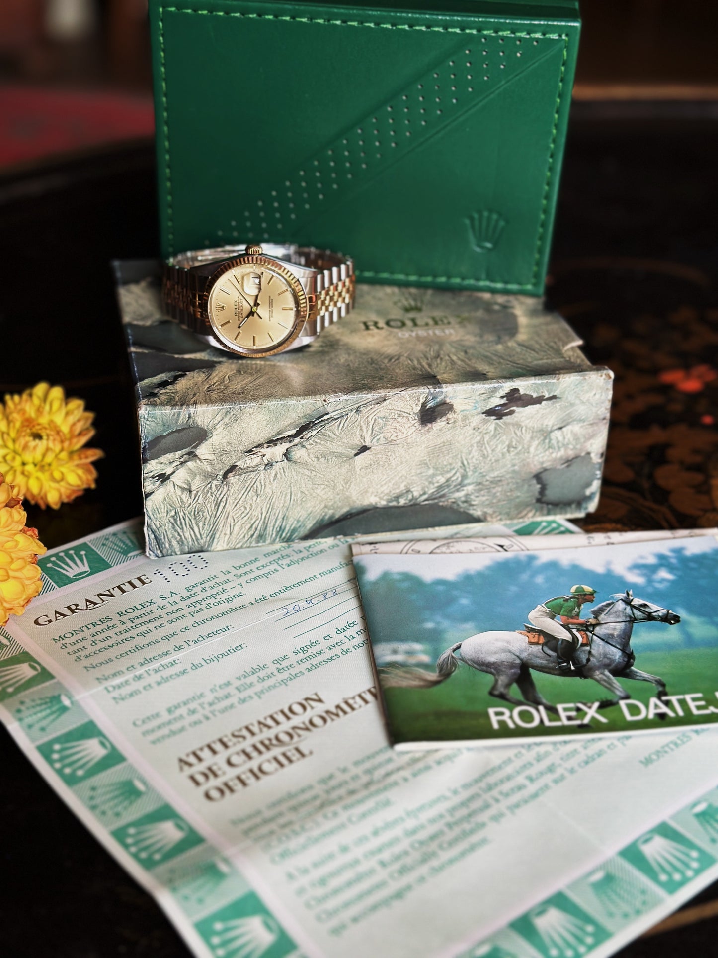Rolex Datejust 16013 or et acier
