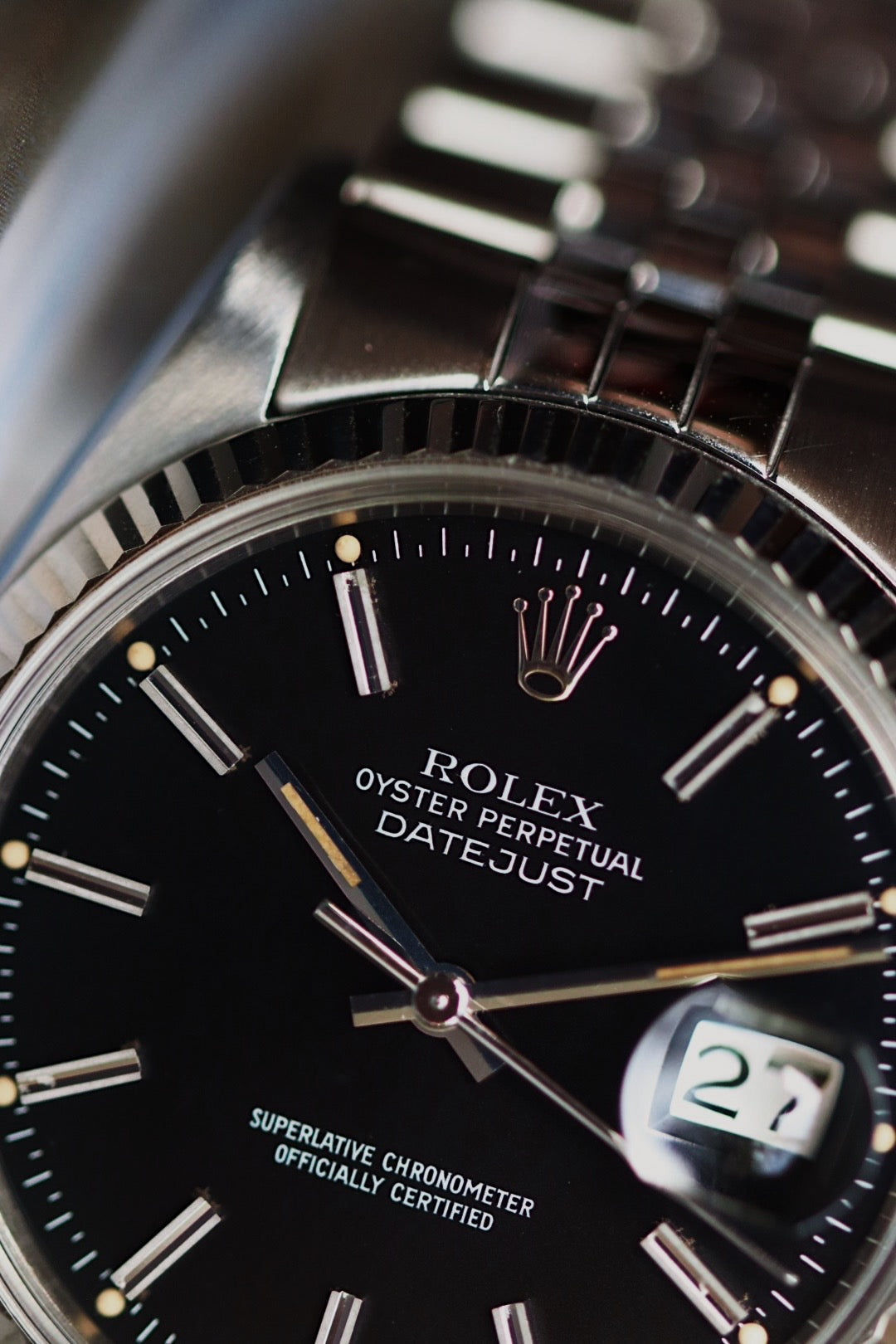 Rolex Datejust 16014 cadran noir, vintage 1978