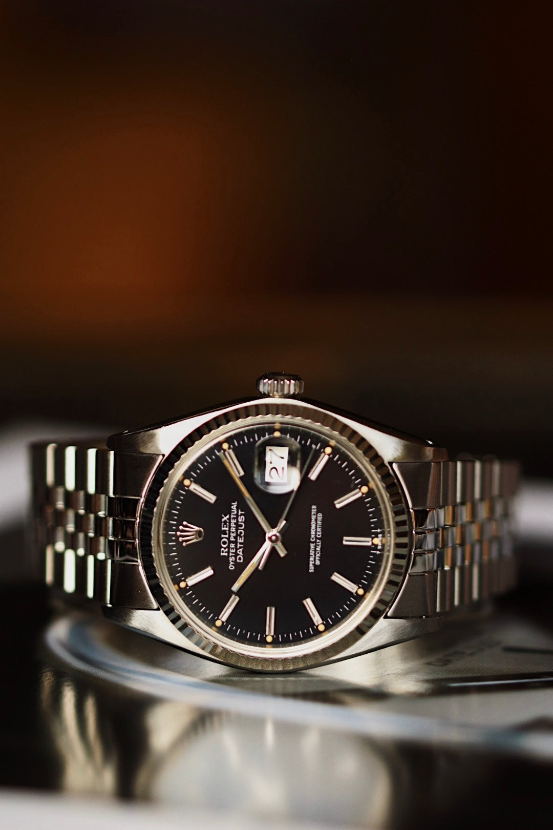 Rolex Datejust 16014 cadran noir, vintage 1978