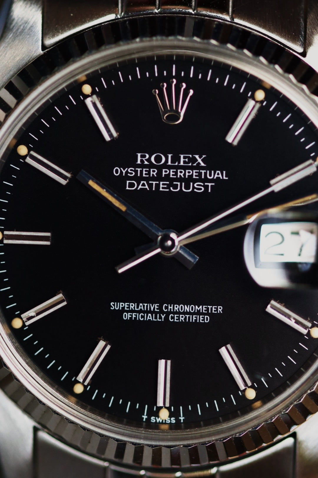 Rolex Datejust 16014 cadran noir, vintage 1978