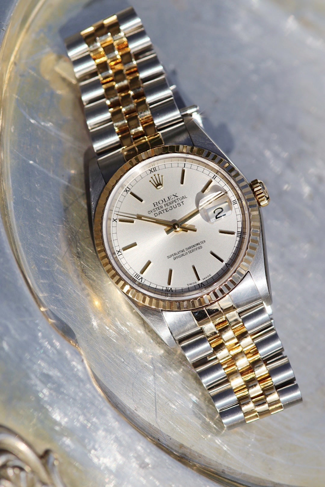Rolex Oyster Perpetual Datejust 16233 in gold and steel