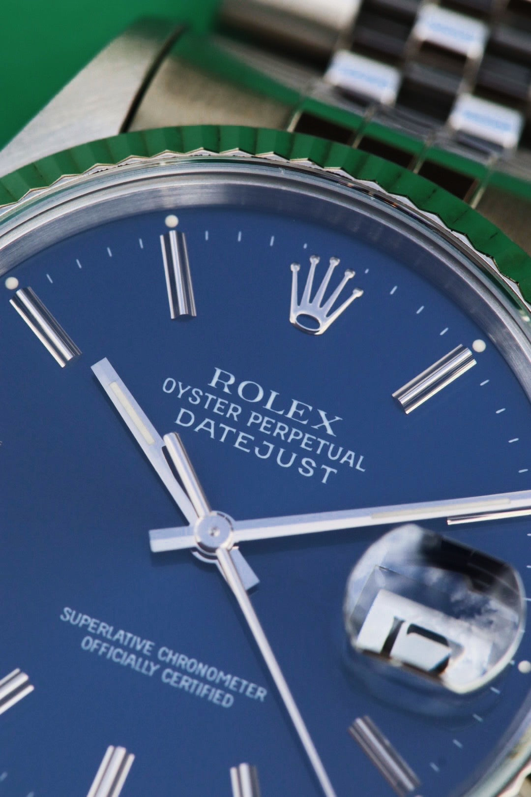 Rolex Oyster Perpetual Datejust 16234 cadran bleu