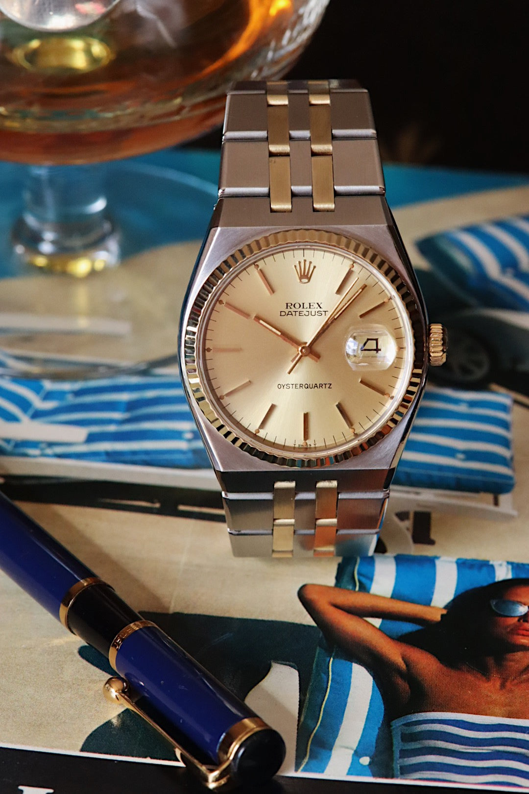 Rolex Oysterquartz Datejust 17013 MK1 in yellow gold and steel