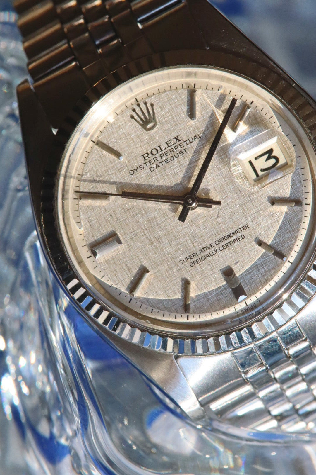 Rolex Datejust 1601 Linen No Lume
