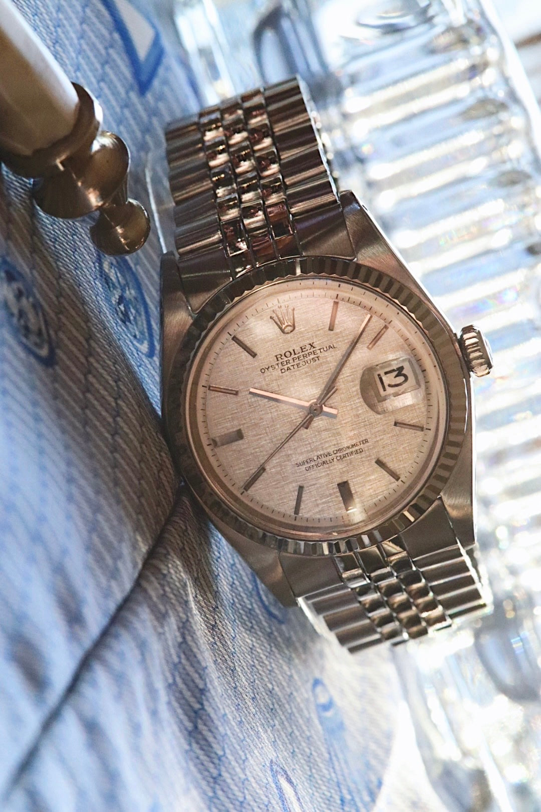 Rolex Datejust 1601 Linen No Lume