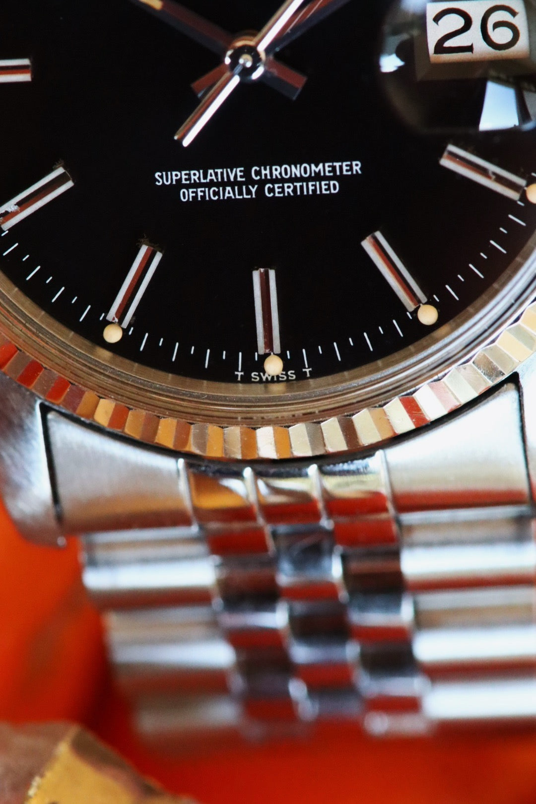 Rolex Datejust 16014, cadran noir, année début 1978