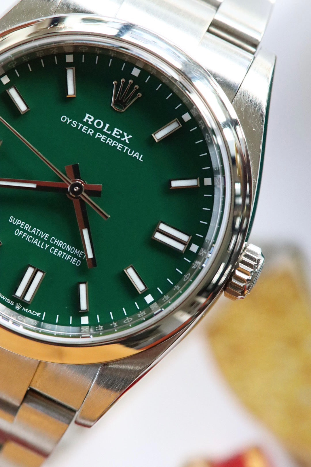 Rolex Oyster Perpetual 126000 Cadran Vert, année 2022