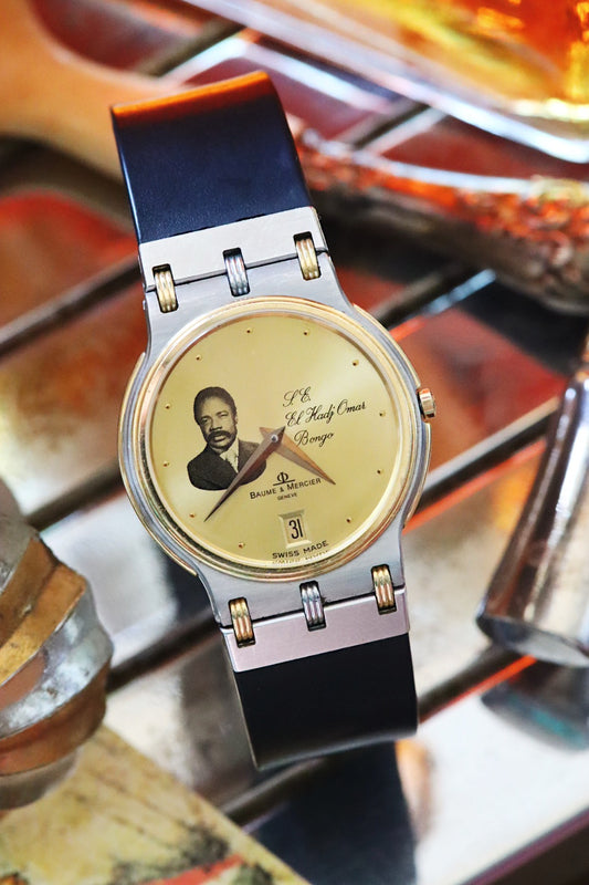 Baume & Mercier 5125.037 Omar Bongo or et acier