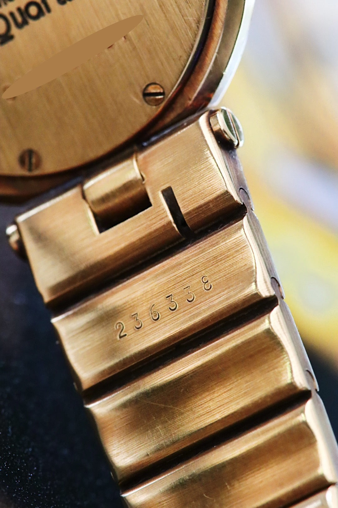 Cartier Santos Vendôme Ronde en or 18K référence 8191, boîtier de grande taille 32mm