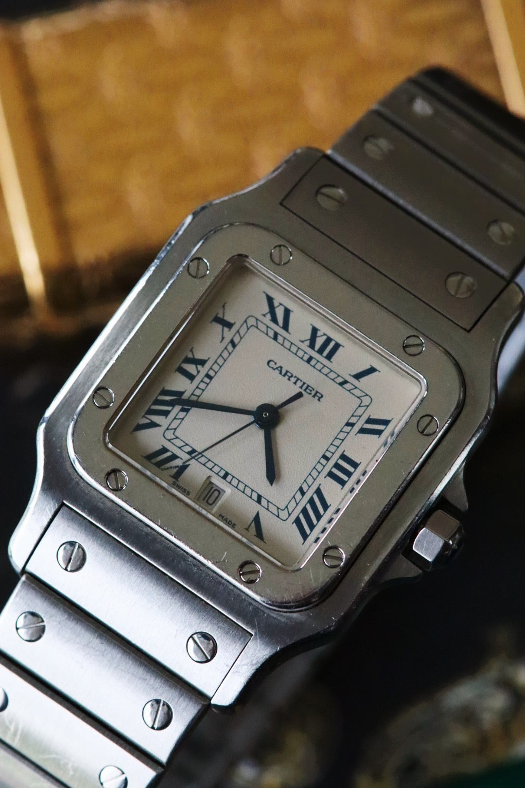 Cartier Santos Galbée Acier référence 1564