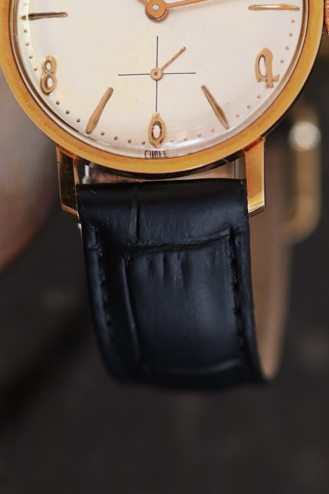 Eska Vintage – Montre plaquée or 20 microns à cadran nacré