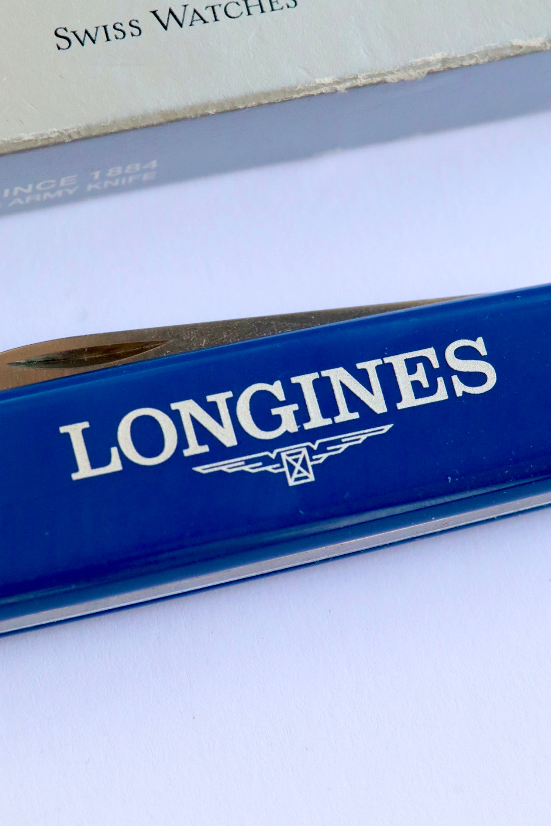 Longines blue Swiss Army knife 