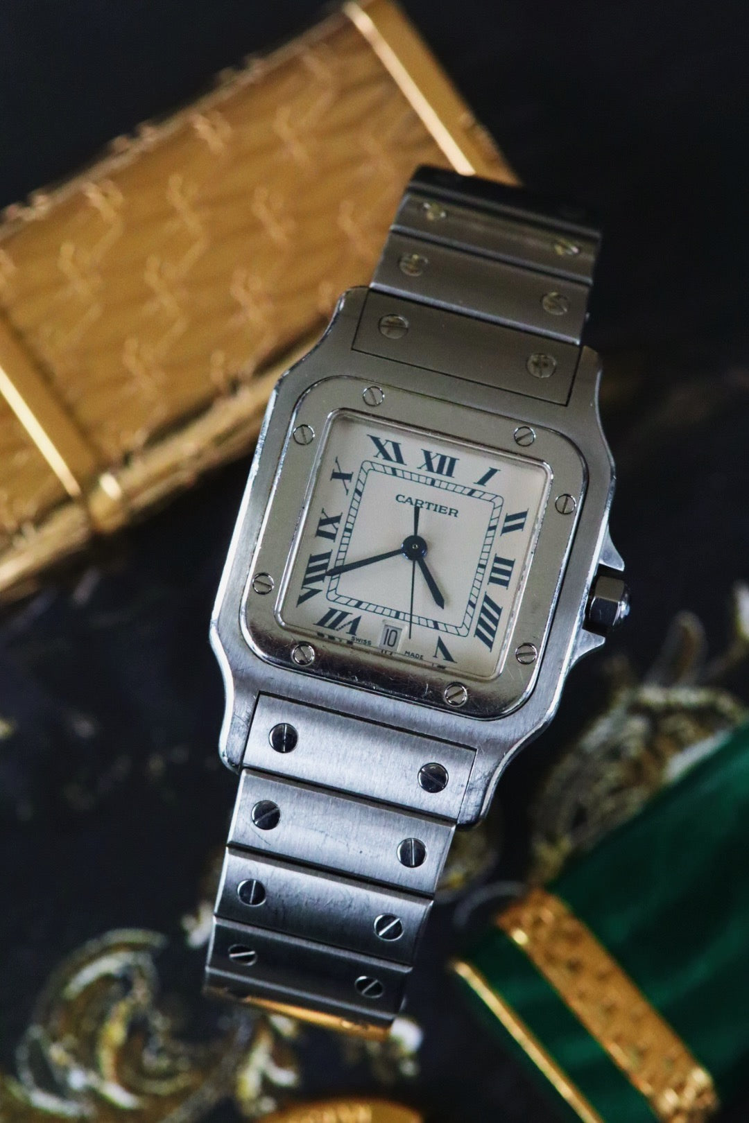Cartier Santos Galbée Acier référence 1564