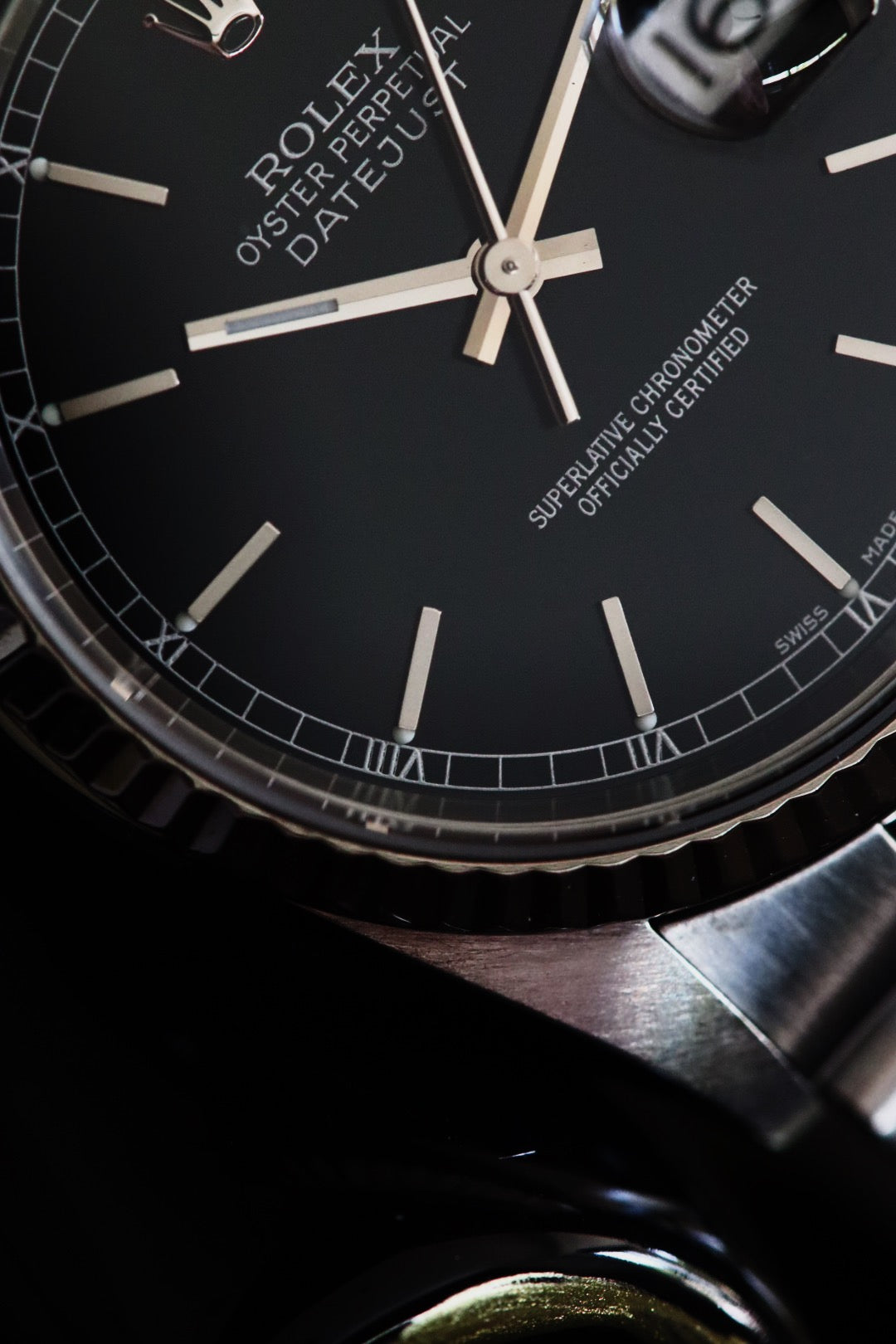 Rolex Datejust 16234 cadran noir année 2002