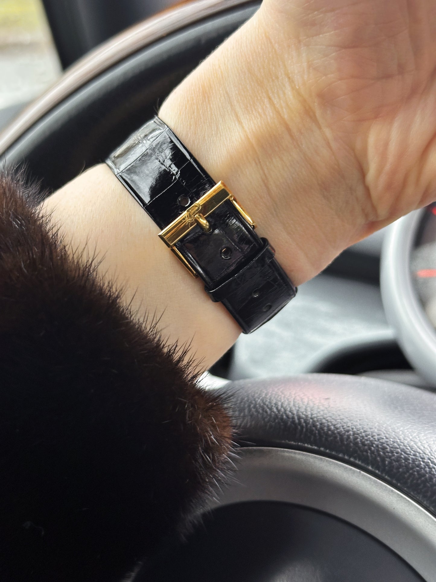 Vintage 1970s Piaget TV watch in 18-carat yellow gold