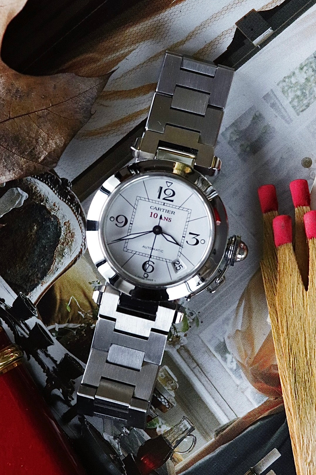 Cartier Pasha “10 ANS” – Édition Manufacture - Cadran blanc - boîte et papiers