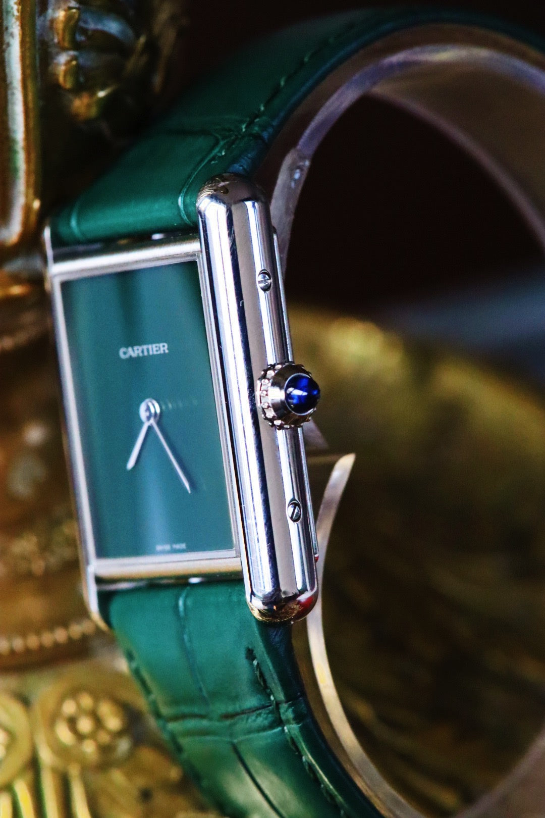 Cartier Tank Must Verte référence 4323 / WSTA0113