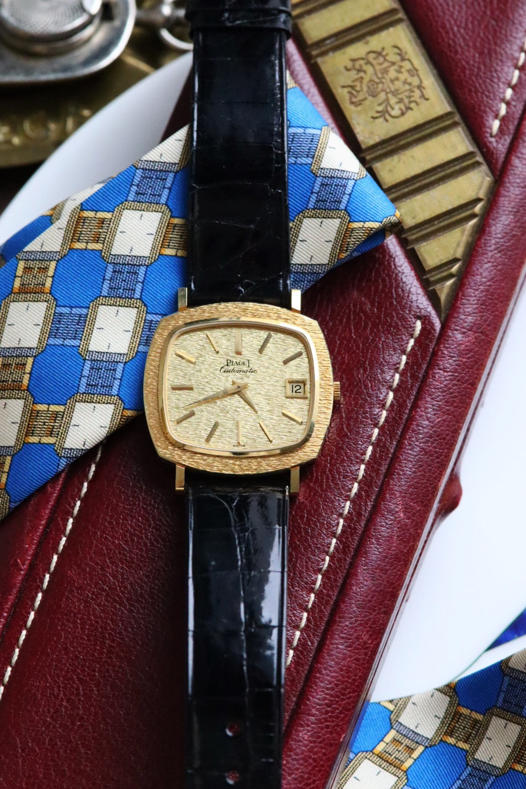 Vintage 1970s Piaget TV watch in 18-carat yellow gold