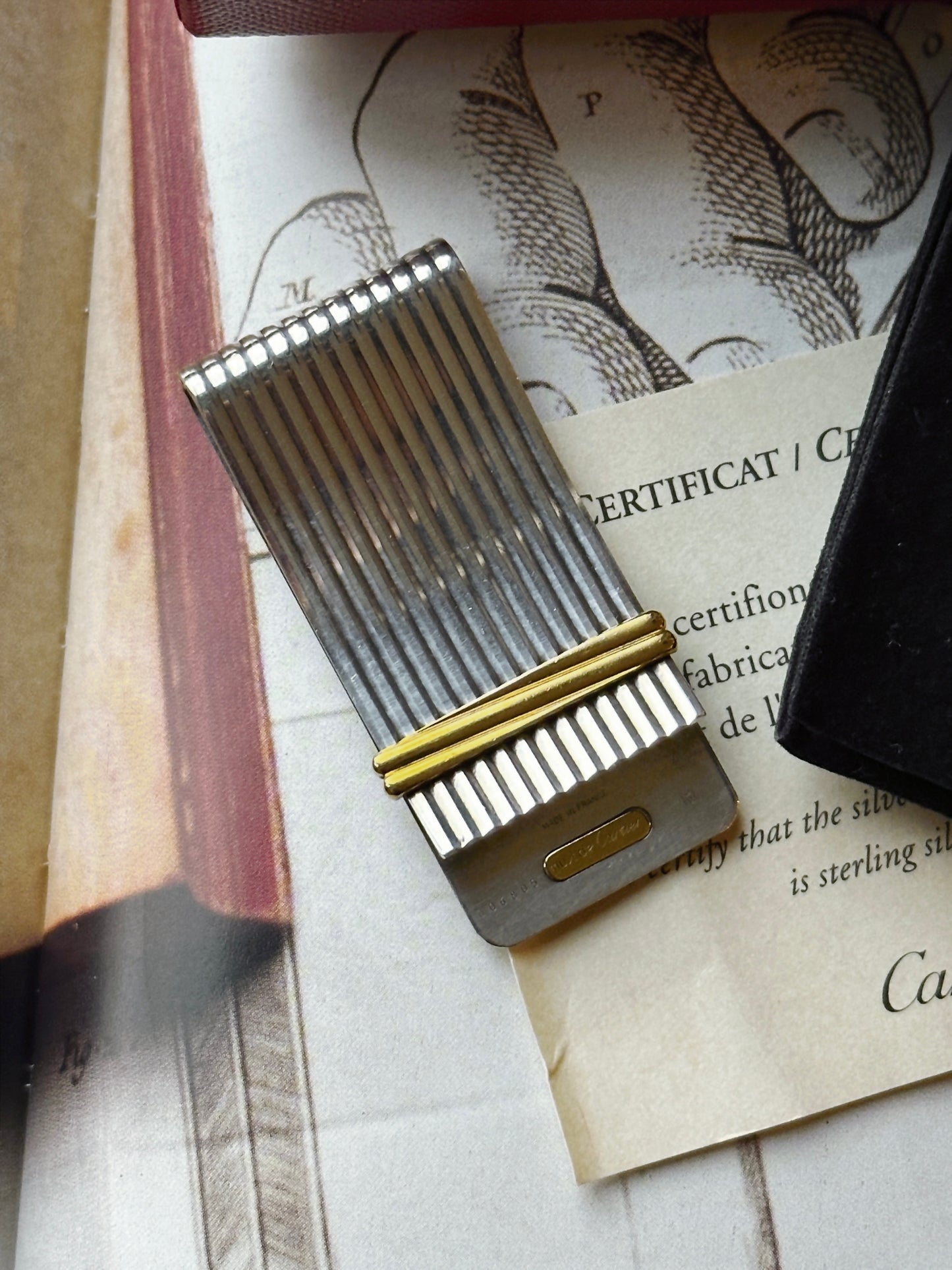 Must de Cartier money clip in silver