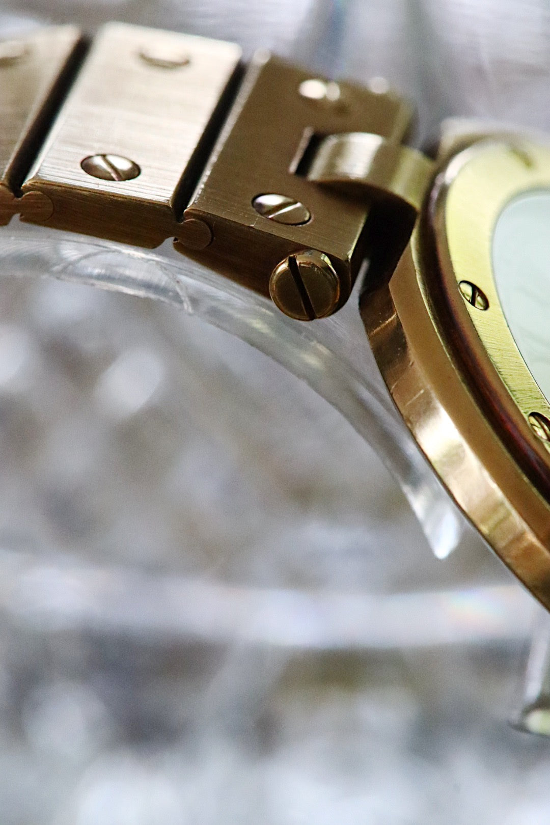 Cartier Santos Vendôme Ronde en or 18K référence 8191, boîtier de grande taille 32mm