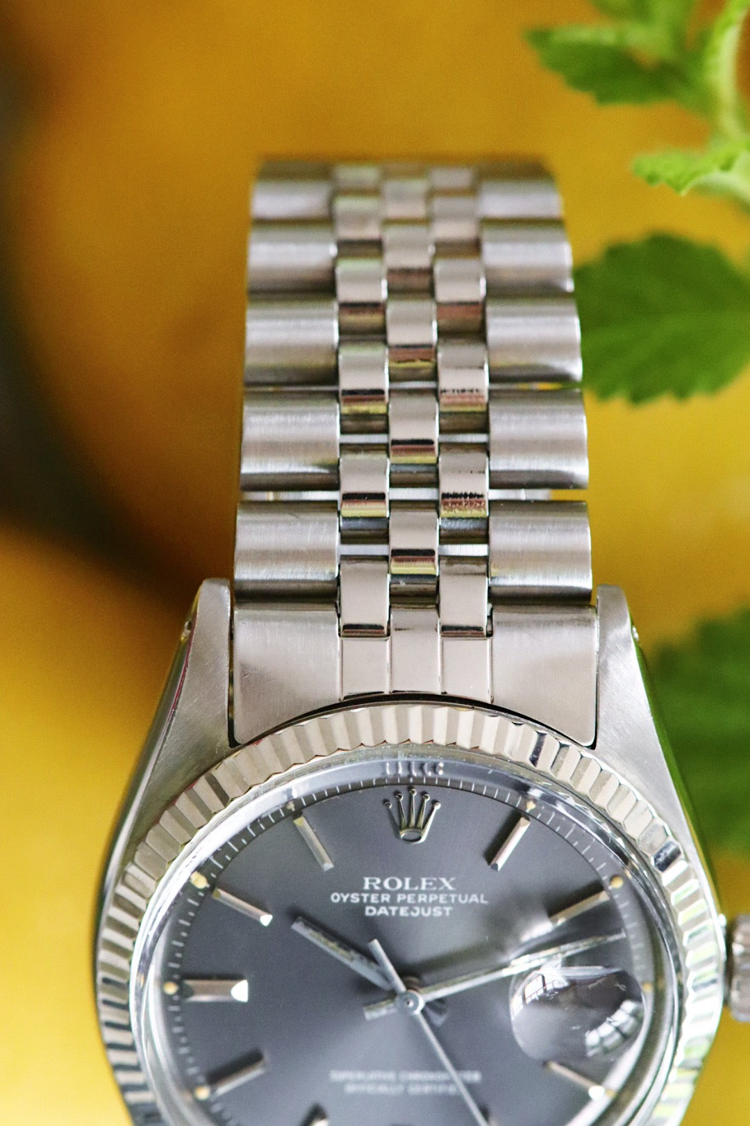 Rolex Oyster Perpetual Datejust 1601 Sigma, Cadran Gris et Tritium, Année 1975
