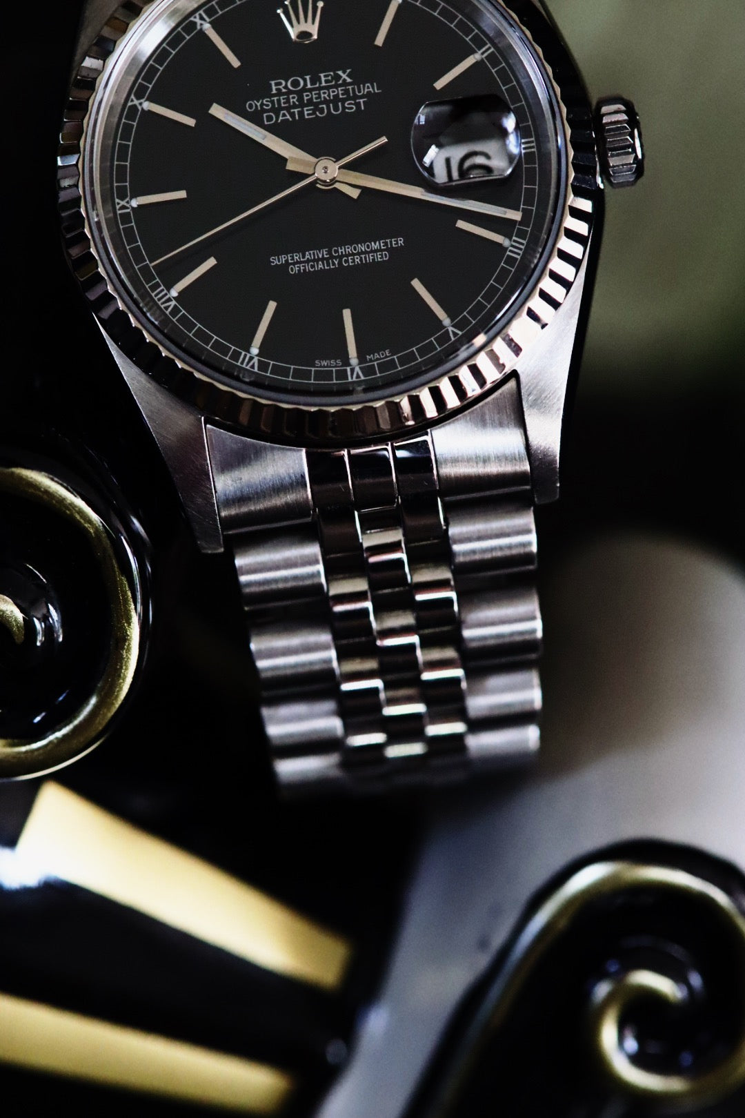 Rolex Datejust 16234 cadran noir année 2002