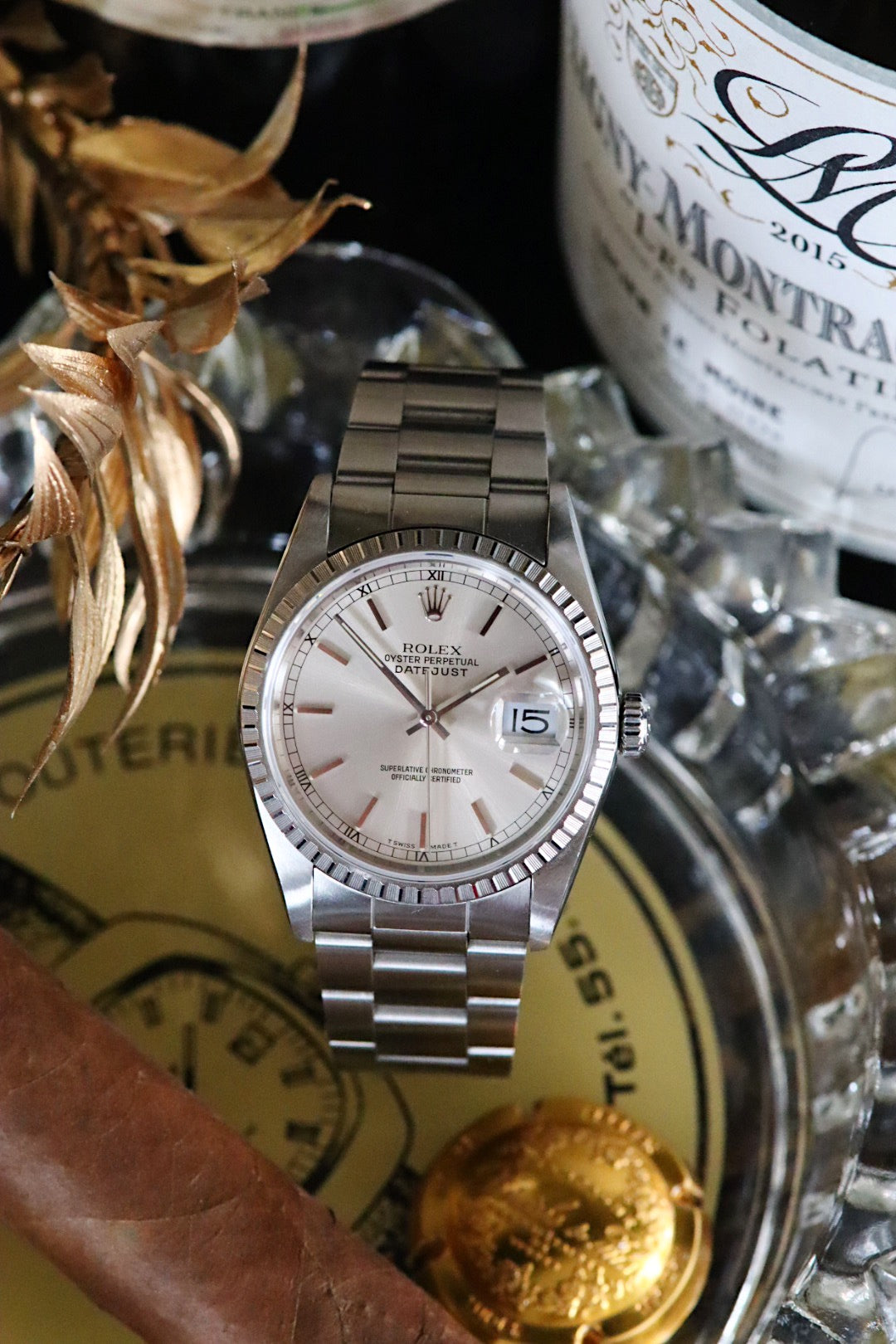 Rolex Datejust 16220 “IBM Quarter Century Club” cadran silver, année 1989
