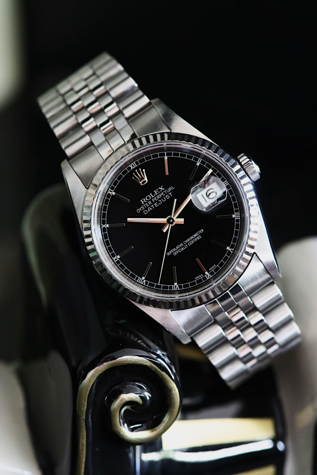 Rolex Datejust 16234 cadran noir année 2002